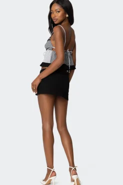 Joanne Mixed Gingham Tank Top