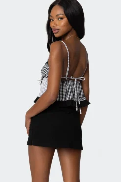 Joanne Mixed Gingham Tank Top