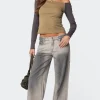 Joe Loose Fit Low Rise Washed Jeans