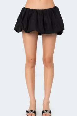 Jora Nylon Bubble Mini Skirt