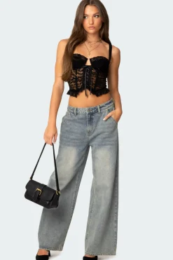 Josslyn Sheer Lace Corset