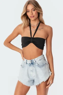 Kai Adjustable Strapless Crop Top