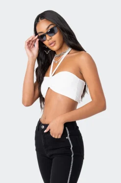 Kai Adjustable Strapless Crop Top