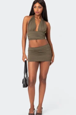 Kenya Gathered Halter Top