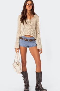 Kenzy Micro Denim Shorts