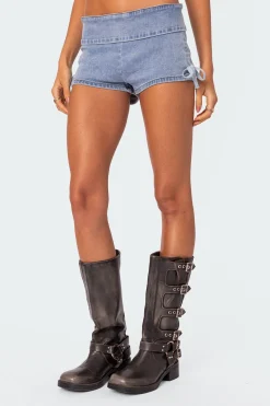 Kenzy Micro Denim Shorts