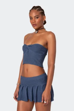 Kiera Twist Front Knit Tube Top