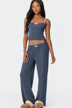 Kleo Pointelle Henley Tank Top