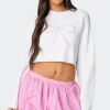 Knit Bow Cropped Sweater