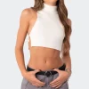 Knitted Side Lace-Up Top