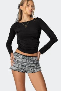 Kristy Open Cowl Back Top