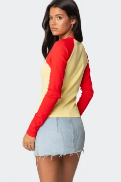 La Baby Raglan Long Sleeve T Shirt
