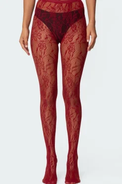 Lacey Fishnet Tights