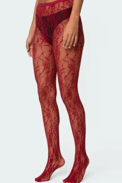 Lacey Fishnet Tights