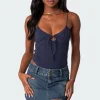 Lacey Knit Cut Out Bodysuit