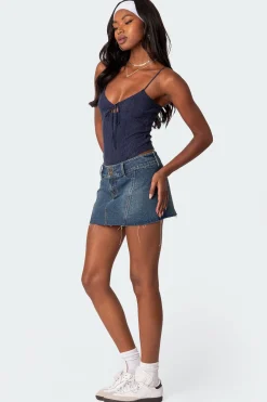 Lacey Knit Cut Out Bodysuit