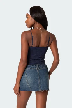 Lacey Knit Cut Out Bodysuit