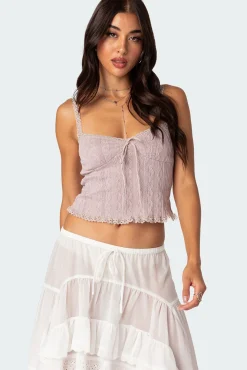 Lacey Knit Tank Top