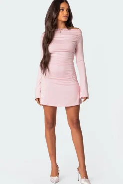 Leena Gathered Mini Dress