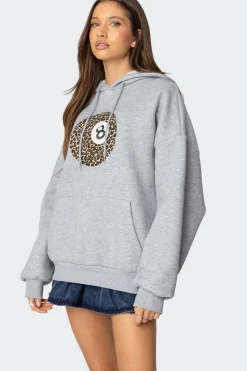 Leopard 8 Oversized Hoodie