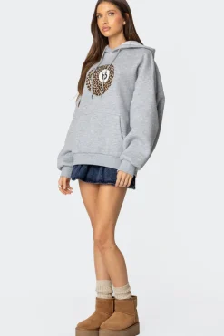 Leopard 8 Oversized Hoodie