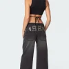 1980 Leopard Patch Low Rise Jeans