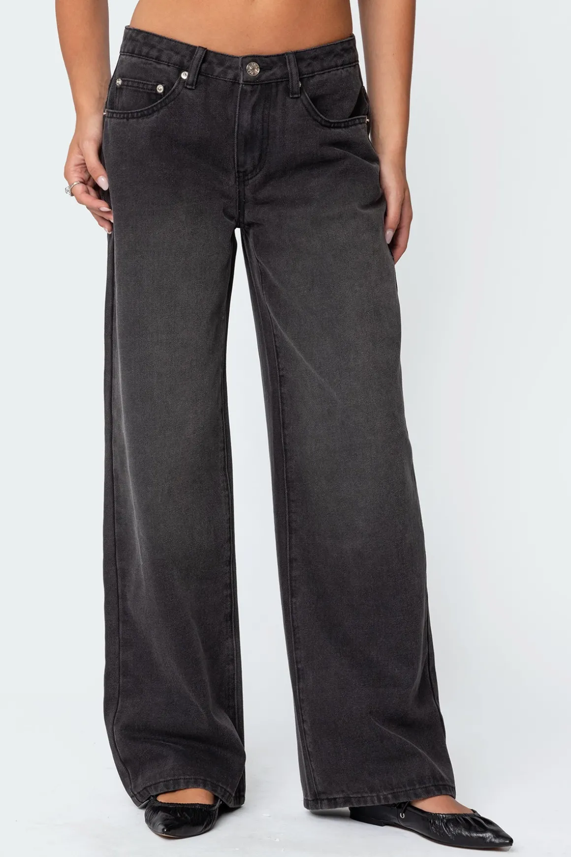 1980 Leopard Patch Low Rise Jeans