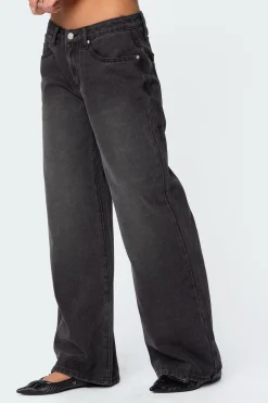 1980 Leopard Patch Low Rise Jeans