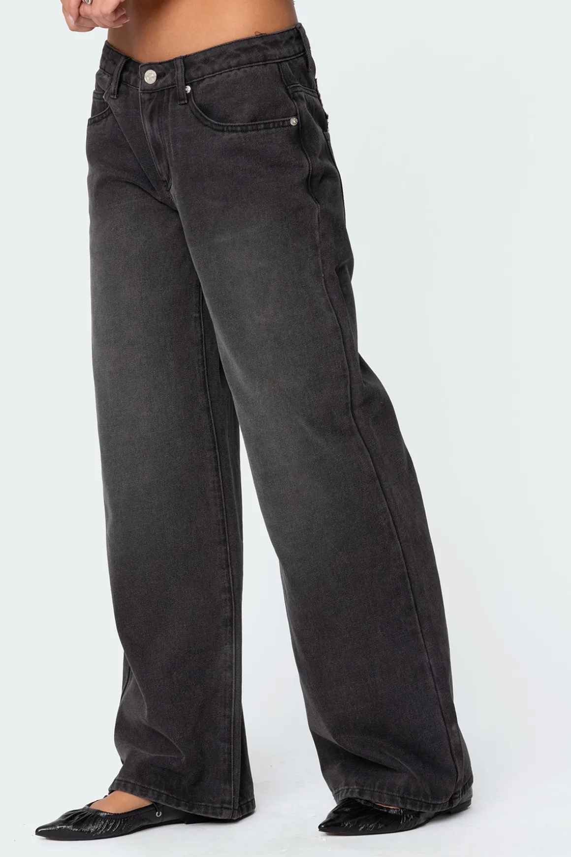 1980 Leopard Patch Low Rise Jeans