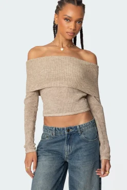 Lili Fold Over Knit Top