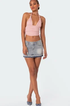 Lillie Knotted Halter Top
