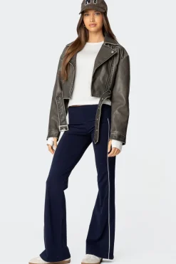 Livie Fold Over Flared Leggings