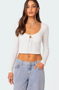 Lorey Lacey Knit Top