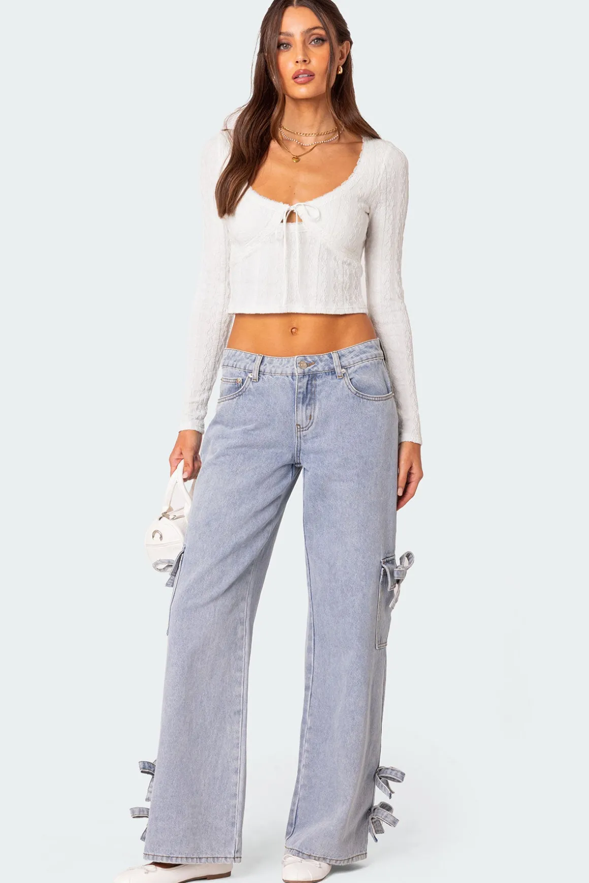 Lorey Lacey Knit Top