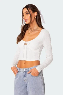 Lorey Lacey Knit Top
