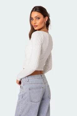 Lorey Lacey Knit Top