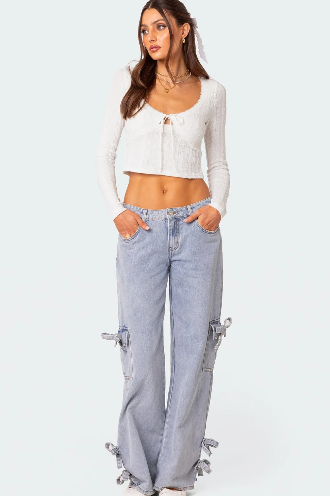 Lorey Lacey Knit Top