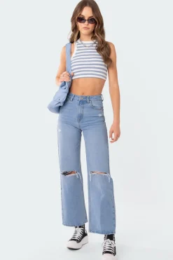 Lori High-Rise Wide Leg Jeans