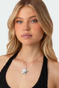 Lotus Cord Necklace
