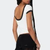 Low Back Contrast T Shirt