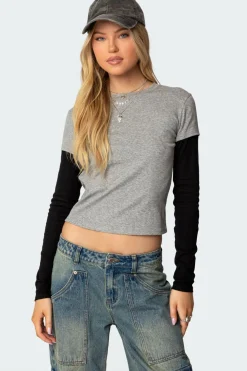 Lucine Layered Long Sleeve T Shirt