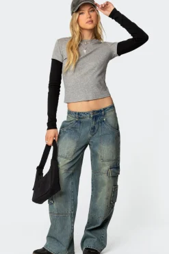 Lucine Layered Long Sleeve T Shirt