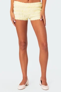 Lucy Ruffled Lace Shorts