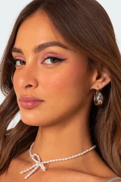 Lux Wide Hoop Earrings
