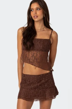 Lyra Open Back Lace Tank Top