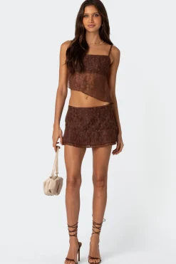 Lyra Open Back Lace Tank Top