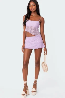 Lyra Open Back Lace Tank Top