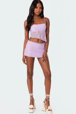 Lyra Open Back Lace Tank Top