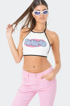 Mae Open-Back Halter Top