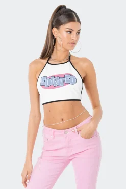 Mae Open-Back Halter Top